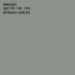 #8B928C - Spanish Green Color Image